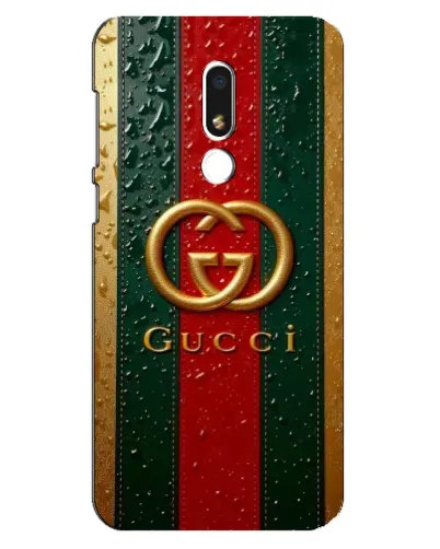 Чехол для Meizu M8 Lite с картинкой «Gucci — фирменная полоса и золото» Чехол для Meizu M8 Lite с картинкой «Gucci — фирменная полоса и золото»