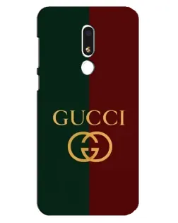 Чехол для Meizu M8 Lite с картинкой «Gucci — темно-зеленый градиент»