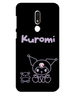 Чохол для Meizu M8 Lite з картинкою «Kuromi — чорний мінімалізм»