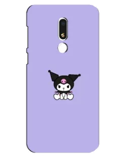 Чохол для Meizu M8 Lite з картинкою «Kuromi — фіолетовий мінімалізм»