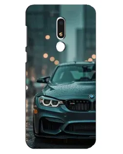 Чохол для Meizu M8 Lite з картинкою «BMW у вогнях міста»