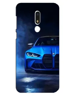 Чохол для Meizu M8 Lite з картинкою «Блакитна BMW M4»