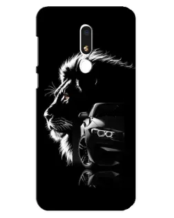 Чохол для Meizu M8 Lite з картинкою «BMW та лев»