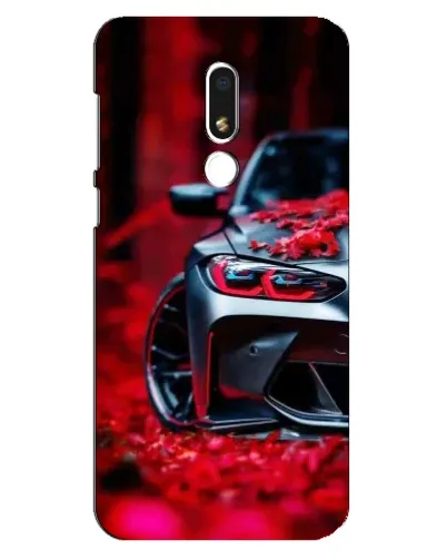 Чехол для Meizu M8 Lite с картинкой «Спортивная BMW и цветы» Чехол для Meizu M8 Lite с картинкой «Спортивная BMW и цветы»
