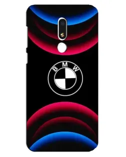 Чохол для Meizu M8 Lite з картинкою «Логотип BMW та неонові дуги»