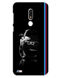 Чохол для Meizu M8 Lite з картинкою «Силует BMW в темряві»