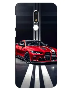 Чохол для Meizu M8 Lite з картинкою «Червона BMW на дорозі»