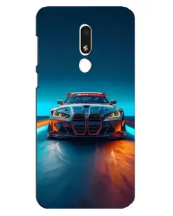 Чохол для Meizu M8 Lite з картинкою «BMW — вогні неону»