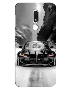Чохол для Meizu M8 Lite з картинкою «BMW — акварельний дрифт»