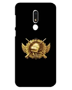 Чохол для Meizu M8 Lite з картинкою «PUBG — помаранчевий градієнт»