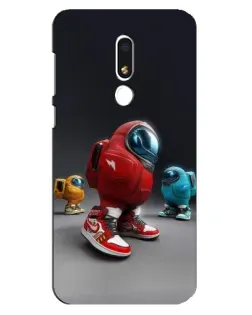 Чохол для Meizu M8 Lite з картинкою «Among Us — 3D стиль»