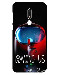 Чохол для Meizu M8 Lite з картинкою «Червоний імпостер — макро»