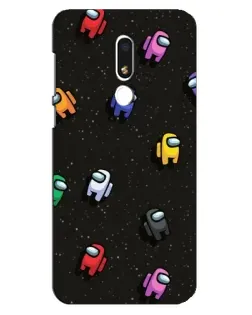 Чохол для Meizu M8 Lite з картинкою «Космічний патерн Among Us»