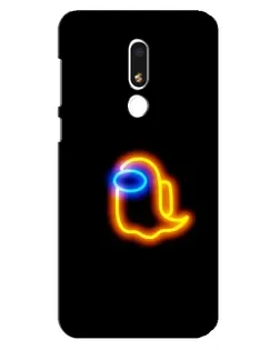 Чохол для Meizu M8 Lite з картинкою «Among Us неонове сяйво»
