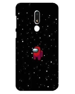 Чехол для Meizu M8 Lite с картинкой «Красный Among Us»