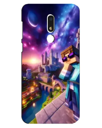 Чехол для Meizu M8 Lite с картинкой «Стив и космос»