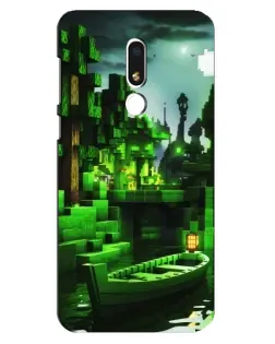 Чохол для Meizu M8 Lite з картинкою «Minecraft лісовий пейзаж»