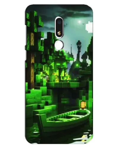 Чехол для Meizu M8 Lite с картинкой «Minecraft лесной пейзаж»
