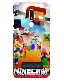 Чохол для Meizu M8 Lite з картинкою «Minecraft герої гри»