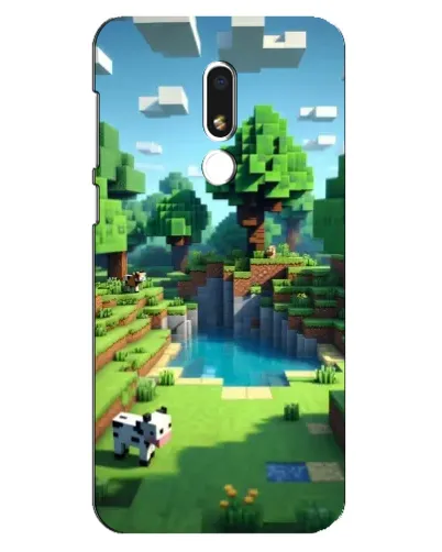 Чехол для Meizu M8 Lite с картинкой «Minecraft летний день»