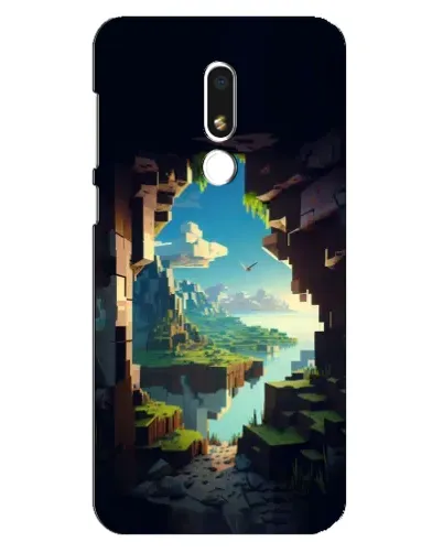 Чехол для Meizu M8 Lite с картинкой «Вид из пещеры»