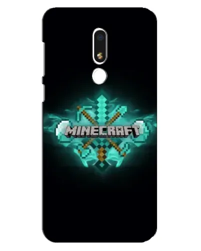 Чехол для Meizu M8 Lite с картинкой «Minecraft Diamond лого»