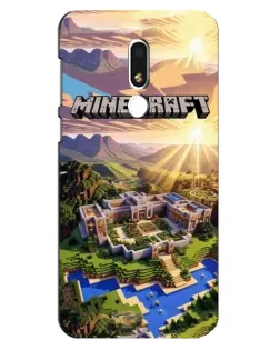 Чехол для Meizu M8 Lite с картинкой «Minecraft панорама»