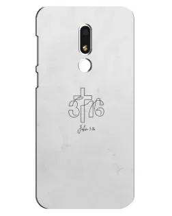 Чохол для Meizu M8 Lite з картинкою «Івана 3:16 Хрест»
