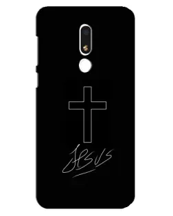 Чехол для Meizu M8 Lite с картинкой «Графический крест Jesus» Чехол для Meizu M8 Lite с картинкой «Графический крест Jesus»