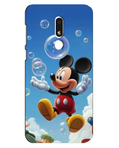 Чехол для Meizu M8 Lite с картинкой «Mickey и мыльные пузыри»
