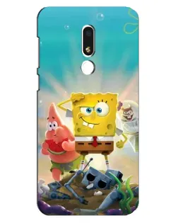 Чехол для Meizu M8 Lite с картинкой «Спанч Боб победитель»