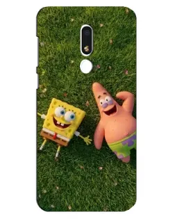 Чехол для Meizu M8 Lite с картинкой «Друзья на лужайке»