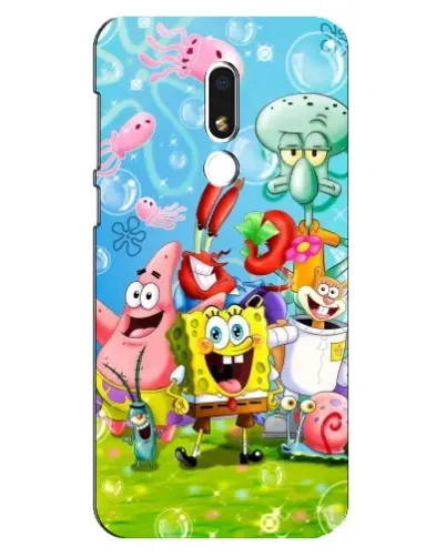 Чехол для Meizu M8 Lite с картинкой «Губка Боб и друзья» Чехол для Meizu M8 Lite с картинкой «Губка Боб и друзья»