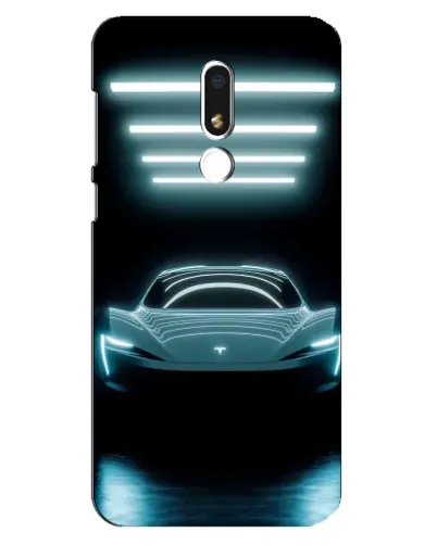 Чехол для Meizu M8 Lite с картинкой «Tesla в неоне» Чехол для Meizu M8 Lite с картинкой «Tesla в неоне»