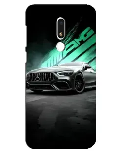 Чехол для Meizu M8 Lite с картинкой «Темный Mercedes AMG»