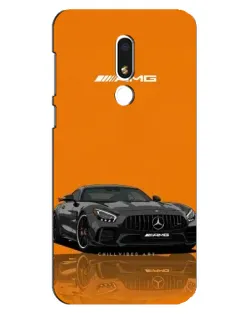 Чехол для Meizu M8 Lite с картинкой «Оранжевый Mercedes AMG»