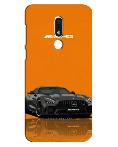 Чехол для Meizu M8 Lite с картинкой «Оранжевый Mercedes AMG»