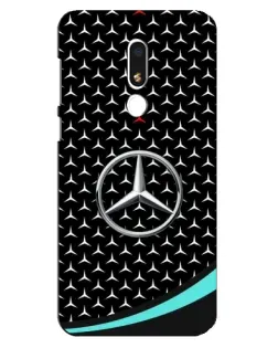Чехол для Meizu M8 Lite с картинкой «Mercedes — бирюзовый акцент»