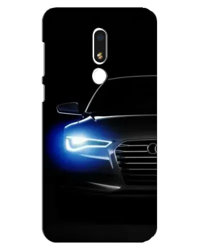 Чехол для Meizu M8 Lite с картинкой «Неоновый взгляд Audi» Чехол для Meizu M8 Lite с картинкой «Неоновый взгляд Audi»