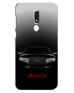 Чехол для Meizu M8 Lite с картинкой «Audi — градиентный контур» Чехол для Meizu M8 Lite с картинкой «Audi — градиентный контур»