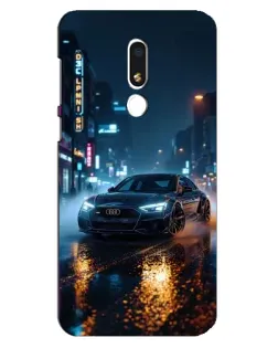 Чехол для Meizu M8 Lite с картинкой «Ночной город и Audi» Чехол для Meizu M8 Lite с картинкой «Ночной город и Audi»