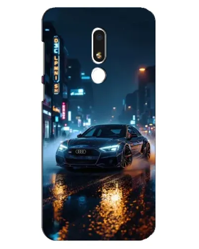 Чехол для Meizu M8 Lite с картинкой «Ночной город и Audi» Чехол для Meizu M8 Lite с картинкой «Ночной город и Audi»