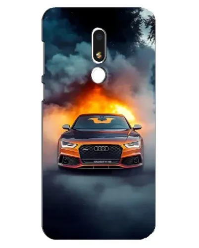 Чехол для Meizu M8 Lite с картинкой «Audi в огненном дыму» Чехол для Meizu M8 Lite с картинкой «Audi в огненном дыму»