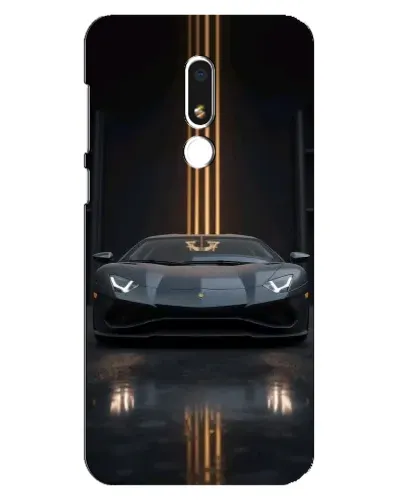 Чехол для Meizu M8 Lite с картинкой «Lamborghini золотые линии» Чехол для Meizu M8 Lite с картинкой «Lamborghini золотые линии»