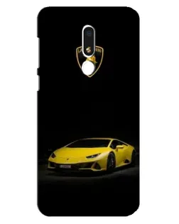 Чохол для Meizu M8 Lite з картинкою «Lamborghini жовтий акцент»