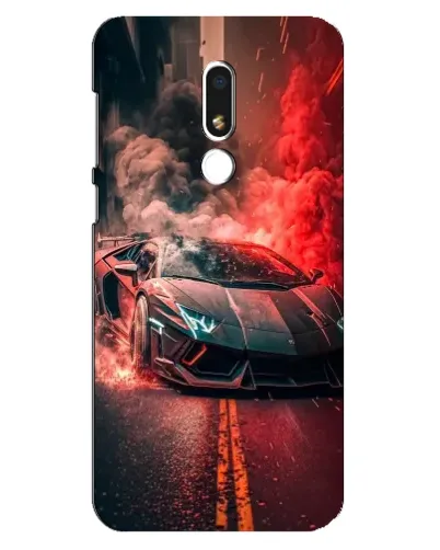 Чехол для Meizu M8 Lite с картинкой «Lamborghini красный дым» Чехол для Meizu M8 Lite с картинкой «Lamborghini красный дым»