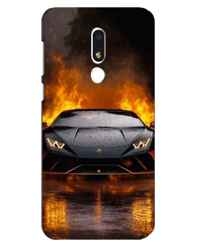 Чехол для Meizu M8 Lite с картинкой «Lamborghini в огне» Чехол для Meizu M8 Lite с картинкой «Lamborghini в огне»