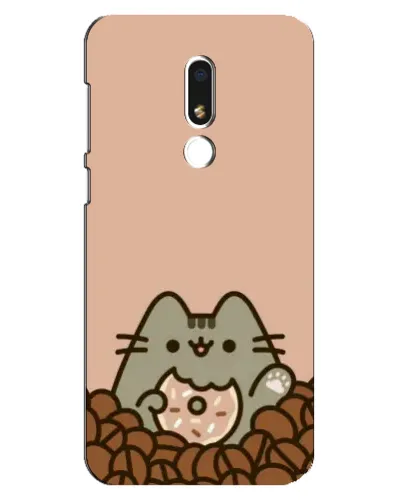 Чехол для Meizu M8 Lite с картинкой «Кофейный Пушин»