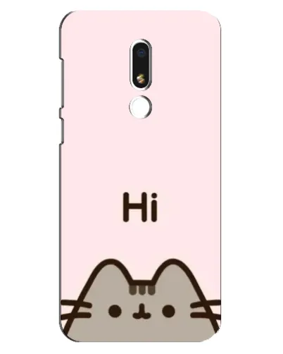 Чехол для Meizu M8 Lite с картинкой «Пушин говорит Hi»