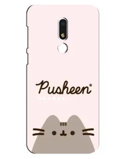 Чехол для Meizu M8 Lite с картинкой «Pusheen логотип»